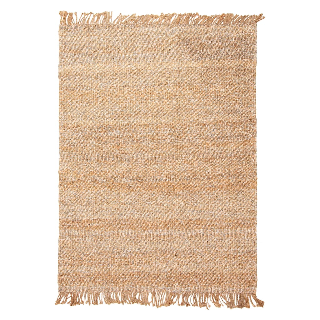 ECARPETGALLERY Flat-Weave Palas Denizli Tan Jute Kilim - 5'1 x 7'1
