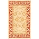 preview thumbnail 9 of 170, SAFAVIEH Anatolia Angeline Traditional Oriental Hand-spun Wool Rug 3' x 5' - Ivory/Red - Rectangle