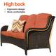 OVIOS 5-piece Patio Conversation Wicker Furniture Set
