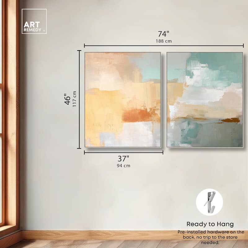 Muted Melody II Canvas Set of 2 by Art Remedy