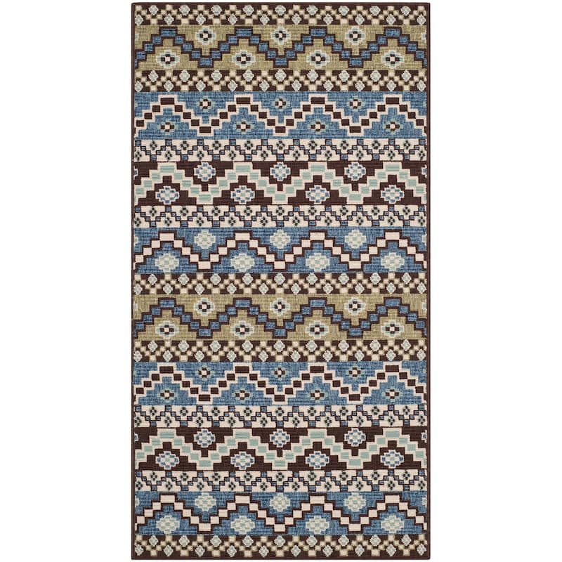 SAFAVIEH Veranda Rudy Indoor/ Outdoor Waterproof Patio Backyard Rug