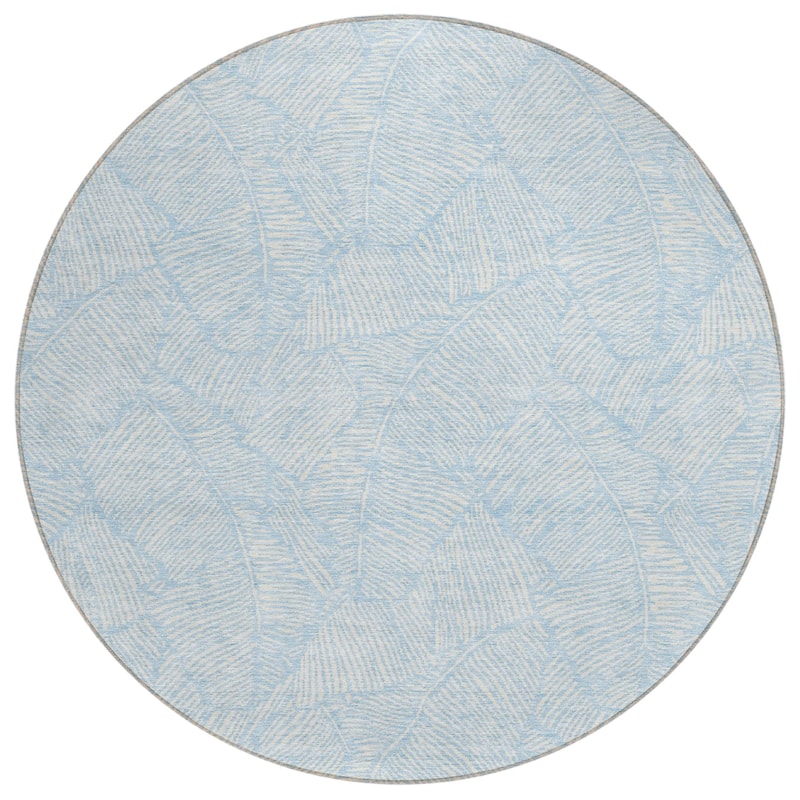 Machine Washable Indoor/ Outdoor Chantille Tropical Palm Rug