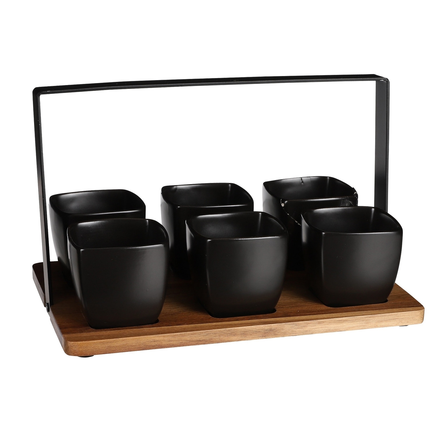 Lasio Ceramic Tapas Set Black-ST