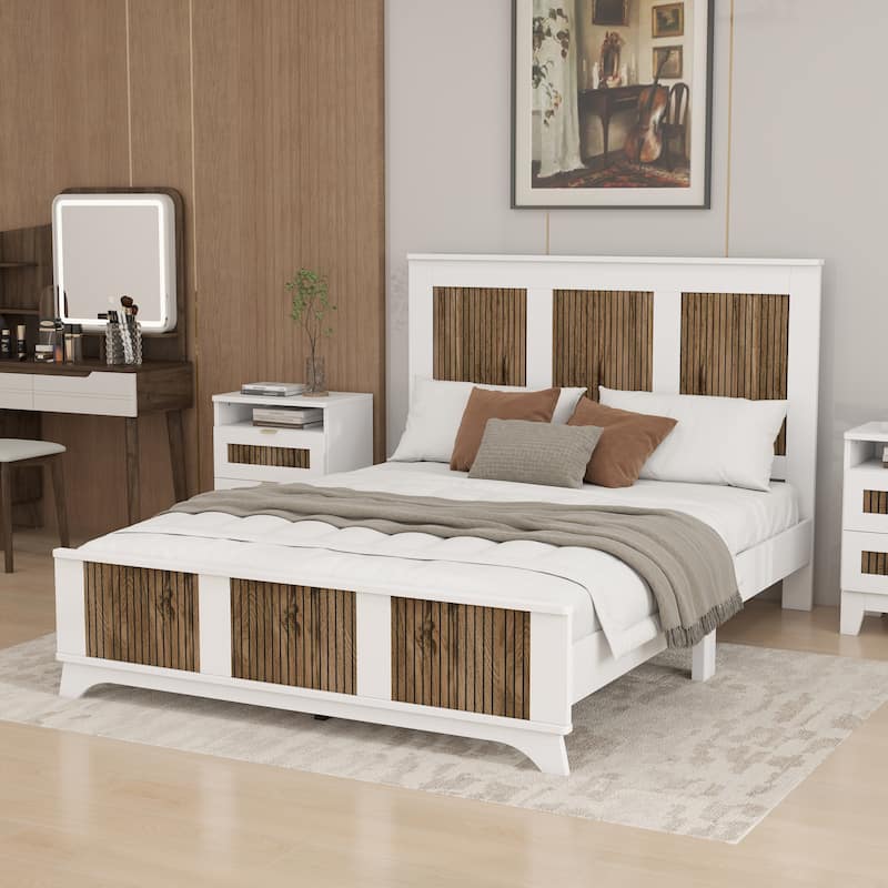 Wooden Platform Bed