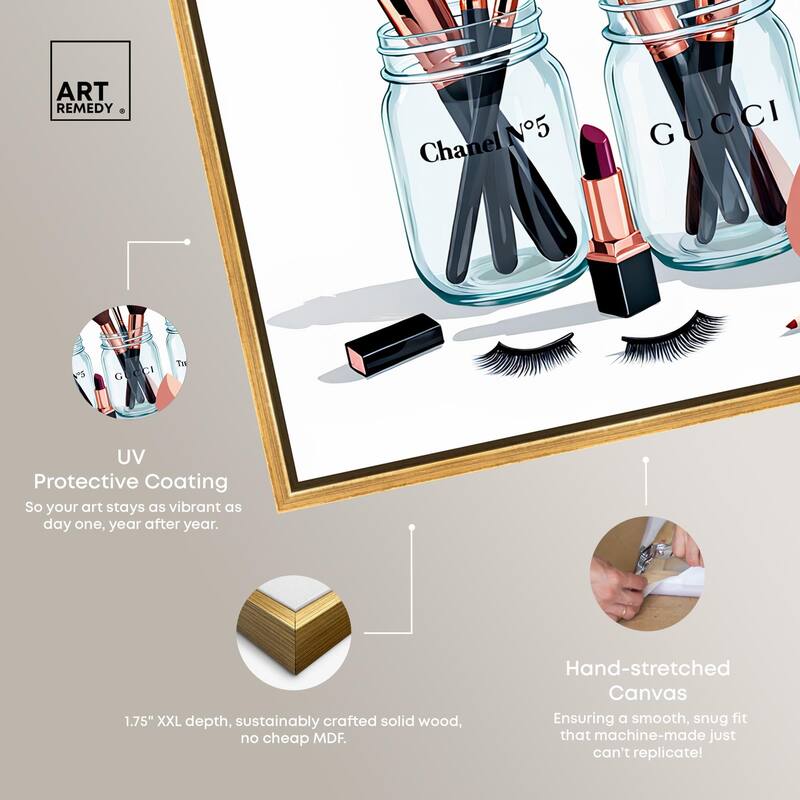 Glamour Glassware Canvas by Art Remedy