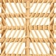 preview thumbnail 6 of 7, Himari Modern Bohemian Natural Brown Rattan Accent Bench