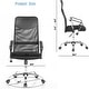 preview thumbnail 7 of 7, JJS High Back Mesh Office Chair Ergonomic Swivel Chair with Lumbar Support & Height Adjustment