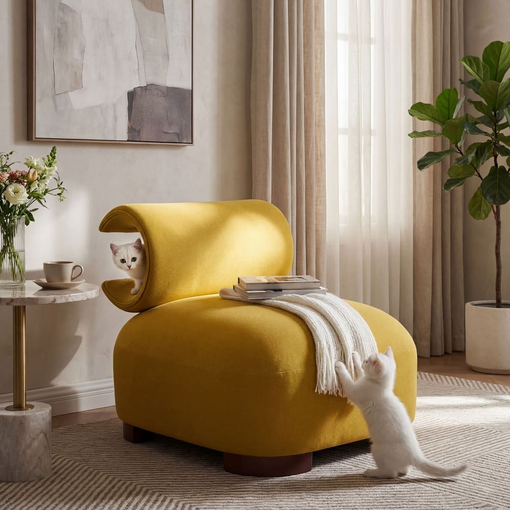 Christopher Knight Home - Nerida Modern Upholstered Accent Chair with Pet-Friendly Fabric