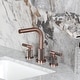 preview thumbnail 25 of 34, Kingston Brass Convergent Two-Handle 3-Hole Deck Mount Widespread Bathroom Faucet with Knurled Handle and Brass Pop-Up Drain