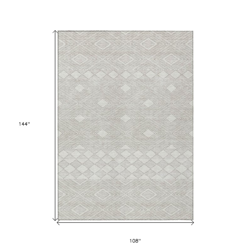 HomeRoots Geometric Transitional Rectangle Outdoor Rug