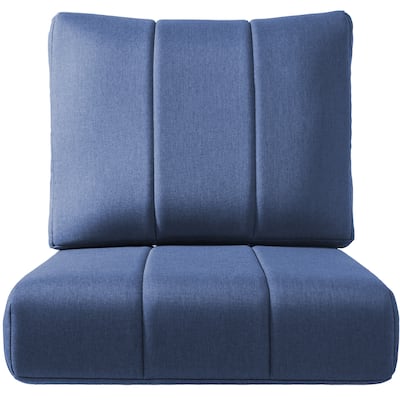 Ivora 24" W x 24" D x 6" T Water & Fade Resistant Outdoor Lounge Chair Replacement Cushion Set