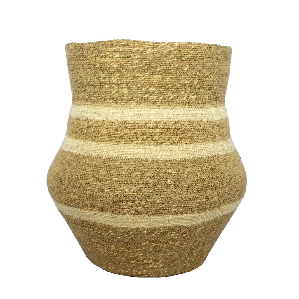 Seagrass Vase Top Accent Basket - 20" - Beige