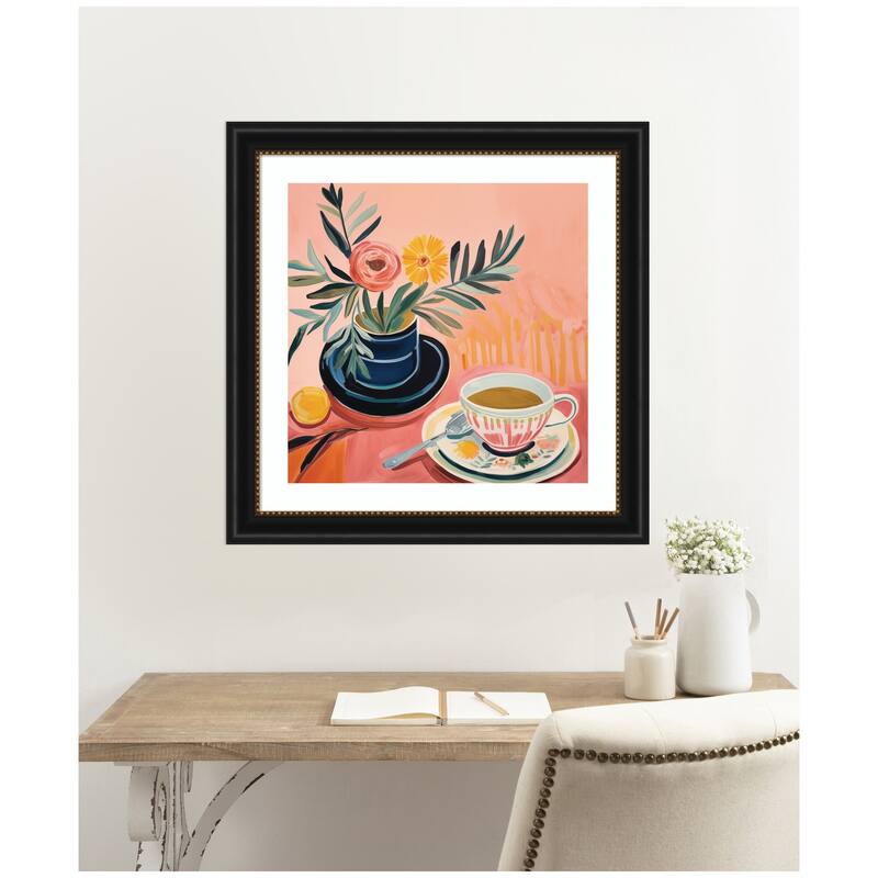 Kate and Laurel Framed Art Cozy Coffee by The Creative Bunch Studio