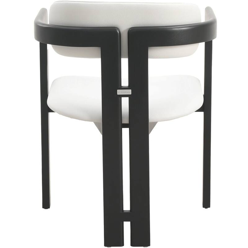 Velo Solid Wood Dining Chair Open Back Modern Accent Side Armchair