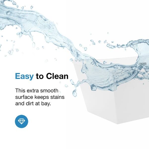 Shop Ove Decors Terra 70 Inch Freestanding Acrylic Bathtub