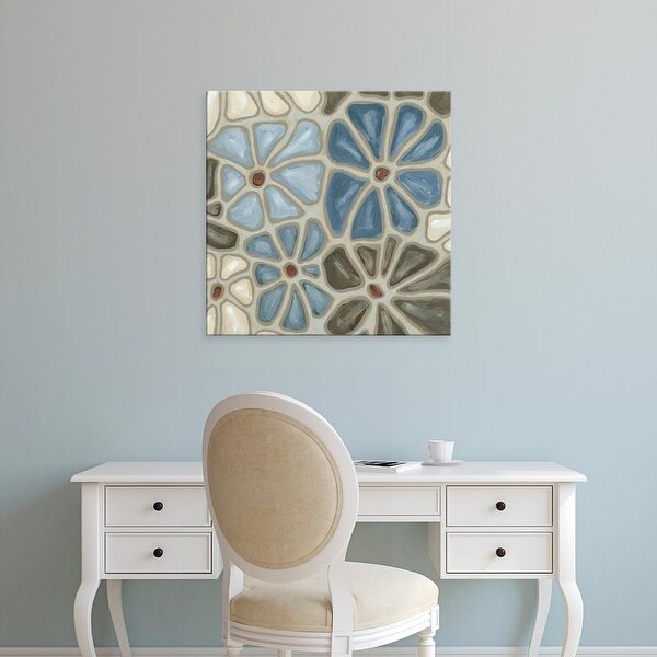 Easy Art Prints Karen Deans's 'Tiled Petals I' Premium Canvas Art