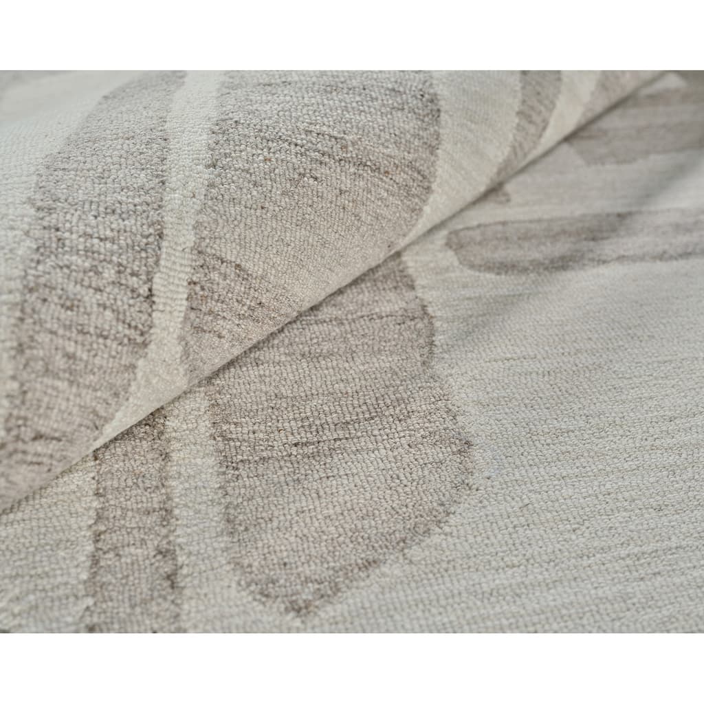Exquisite Rugs Carmel Handmade Hand-tufted New Zealand Wool on Canvas Ivory/Beige Area Rug