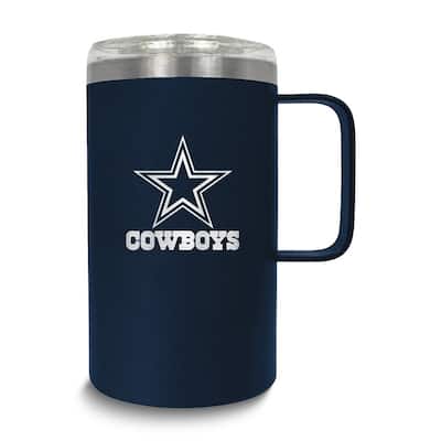 NFL Dallas Cowboys Stainless Steel 18 Oz. Hustle Mug with Lid