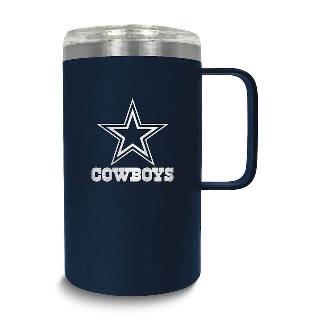NFL Dallas Cowboys Stainless Steel 18 Oz. Hustle Mug with Lid