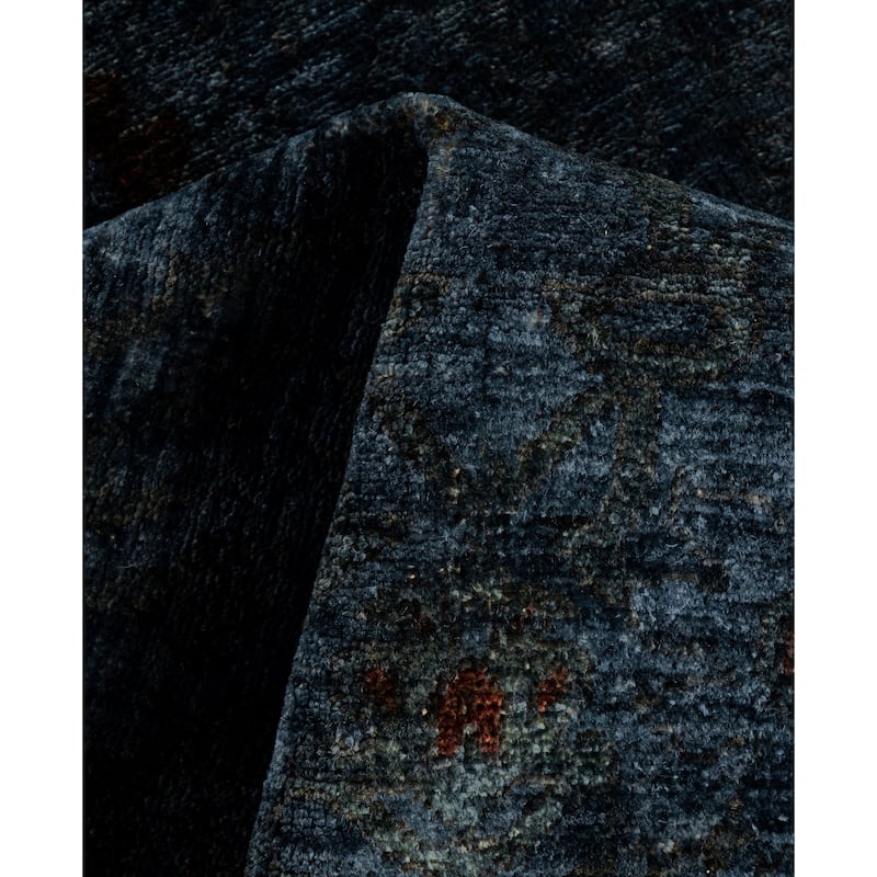 Overdyed One-of-a-Kind Hand-Knotted Area Rug - Char - 3' 0" x 5' 2"