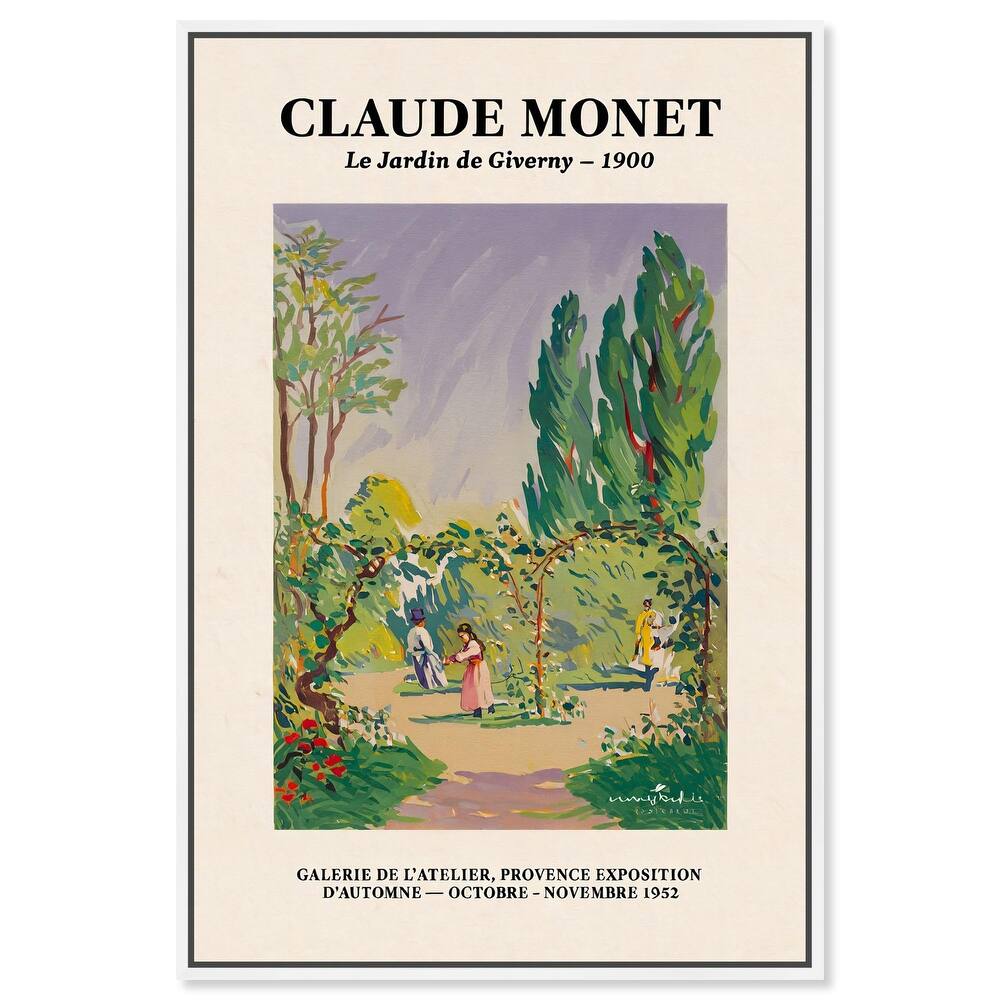 Garden at Giverny Canvas by Art Remedy