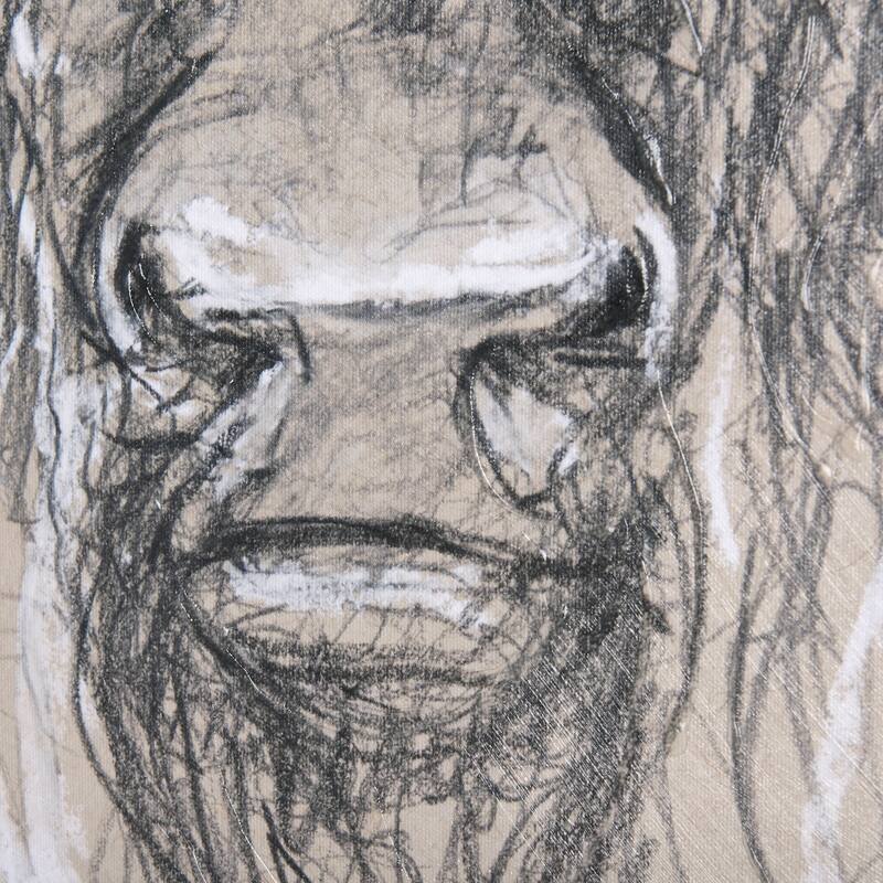 Sketch of Animal IX (Bison) (30 x 30) Canvas Art Print
