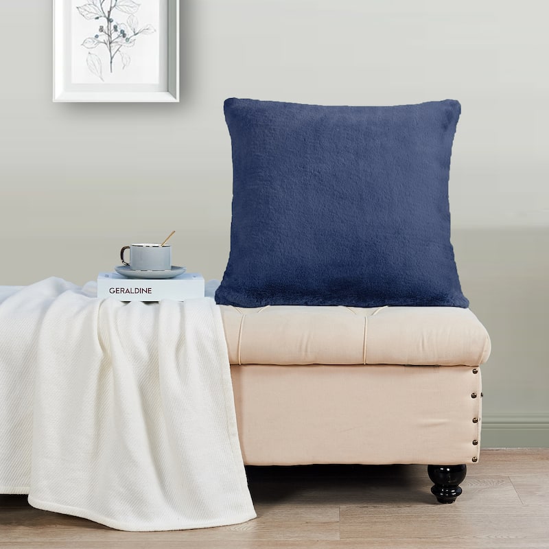 Home Soft Things FoxFauxFur Pillow Shell Set 2pcs 20"X20"