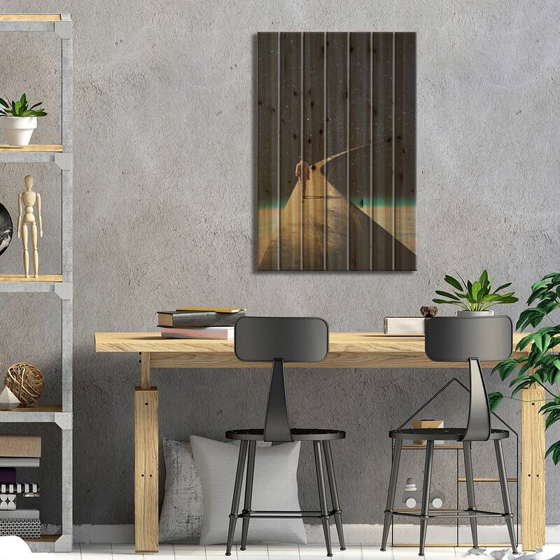 We Chose this Road my Dear Print On Wood by Frank Moth - Multi-Color