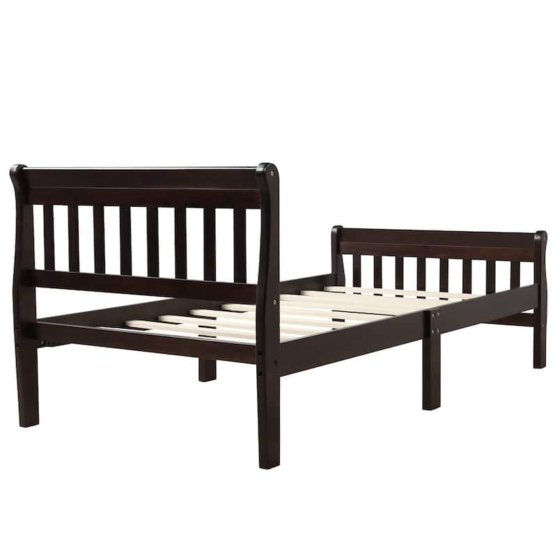 Solid Wood Twin Platform Bed