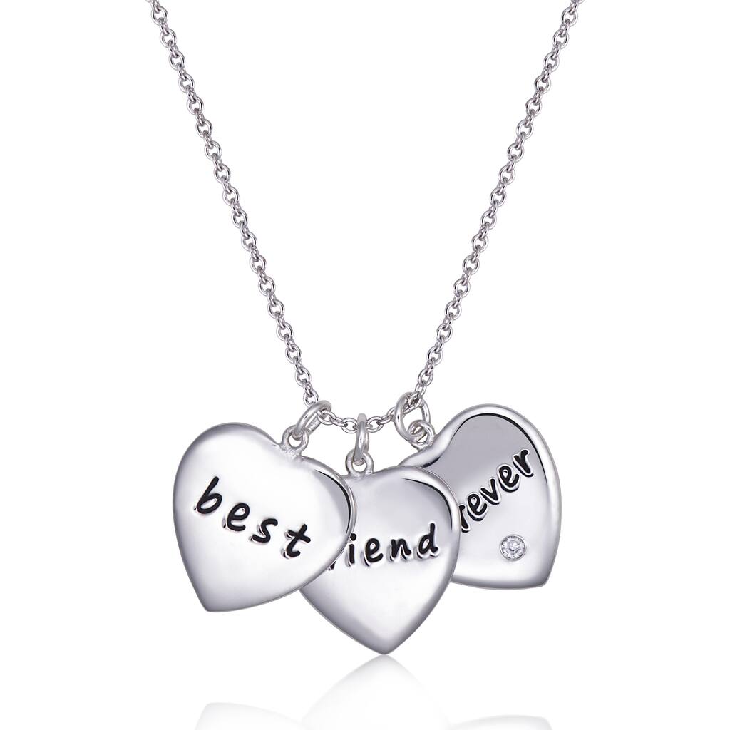 Forever Last Sterling Silver "BEST FRIEND FOREVER" Necklace