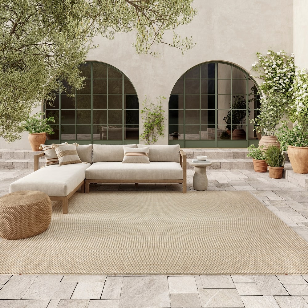Nourison Tulum Indoor/Outdoor Solid Area Rug