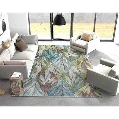 Domani Kai Abstract Botanicals Area Rug
