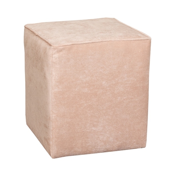 Leffler Home Set Of Two Harper Upholstered Cube Ottomans Overstock