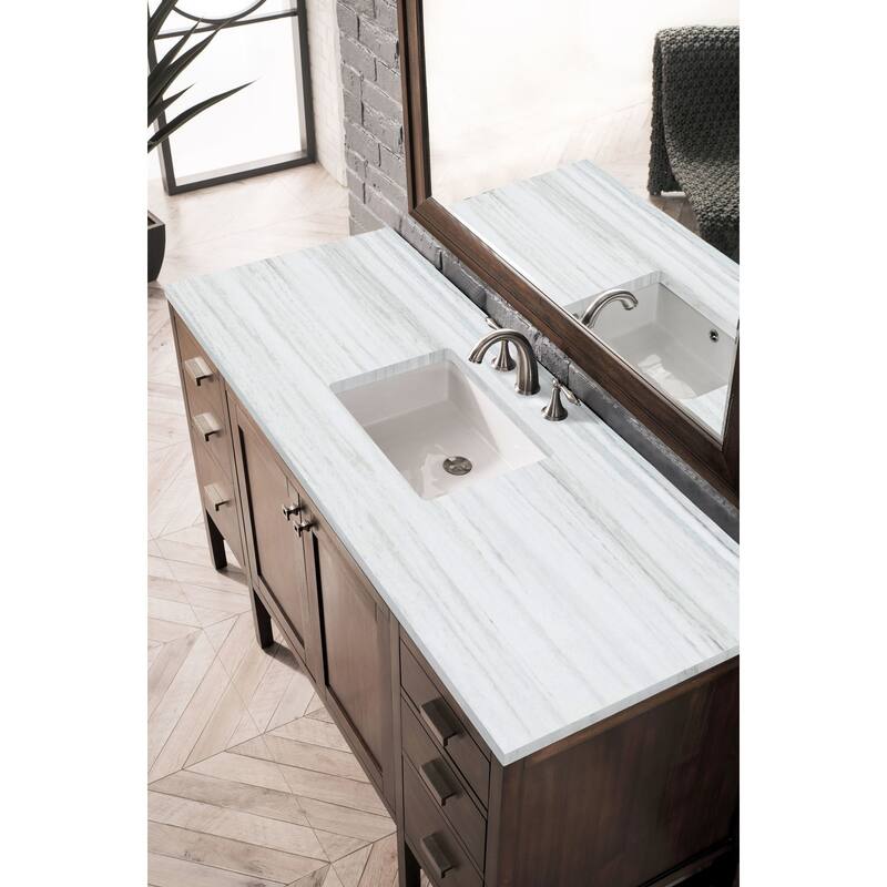 James Martin Vanities Addison 60" Single Basin Hardwood Vanity Set