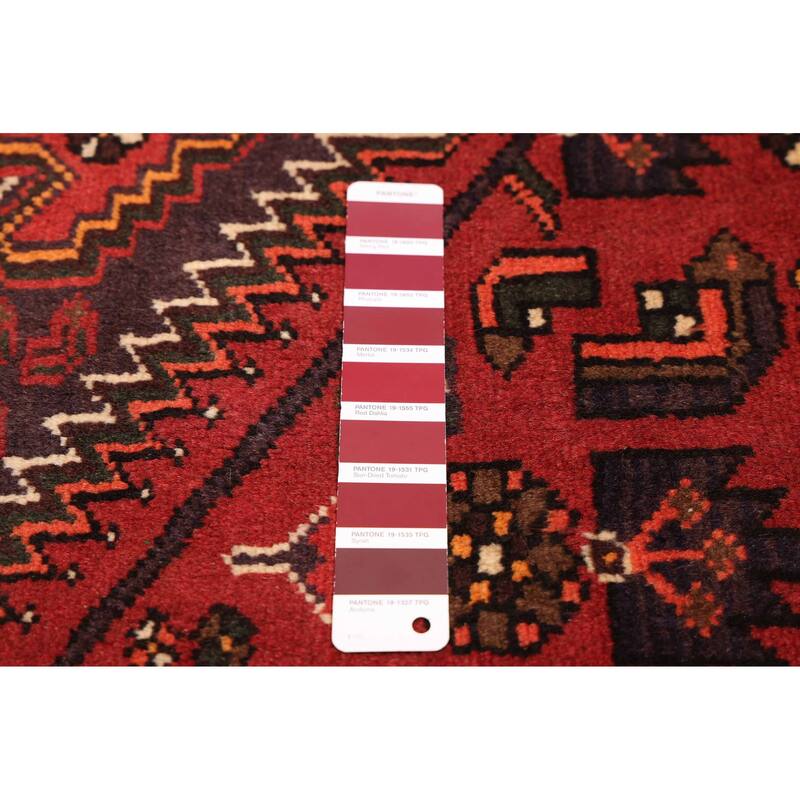 ECARPETGALLERY Hand-knotted Andelz Dark Red Wool Rug - 3'3 x 4'9