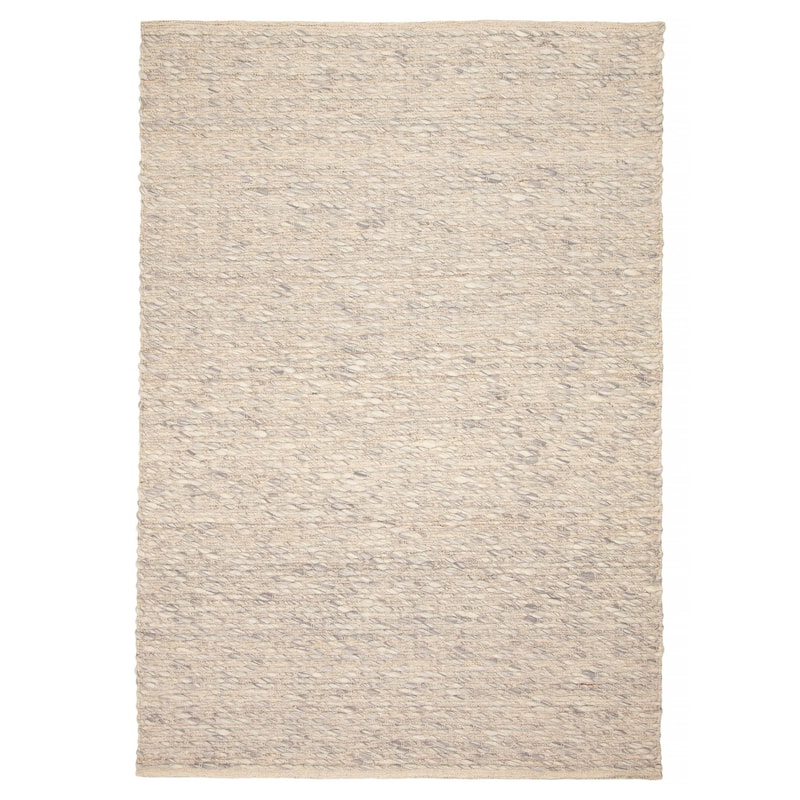 ECARPETGALLERY Braid weave Sienna Grey Wool Rug - 5'4 x 7'7 - Grey - 5'4 x 7'7