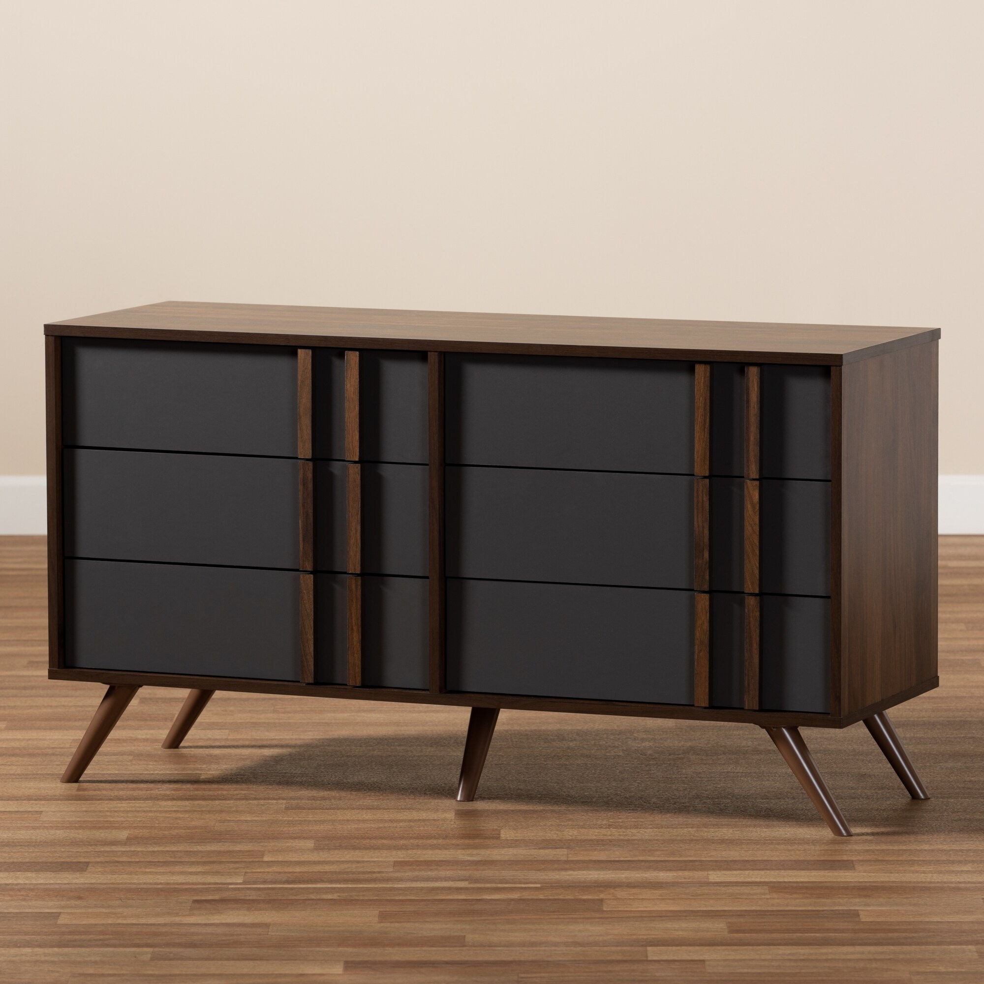 naoki modern 6-drawer dresser Naoki Mid-century Modern 6-drawer Dresser - Bed Bath & Beyond