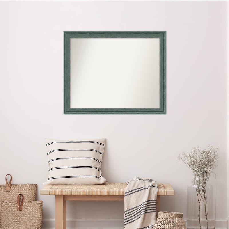 Upcycled Non-Beveled Wood Framed Wall Mirror