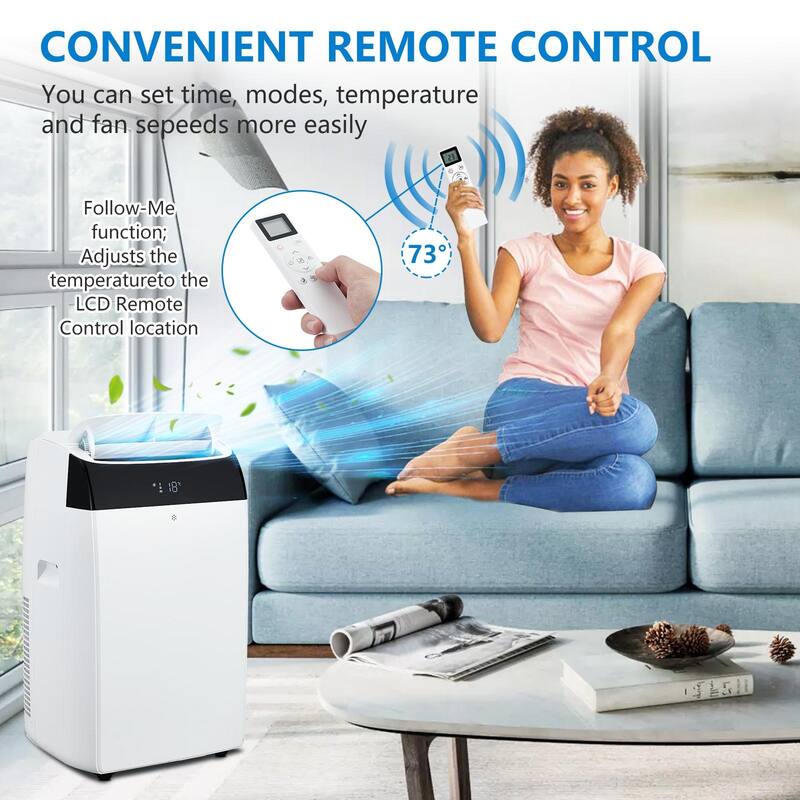 Portable Air Conditioner , 3-IN-1 Quiet Portable AC Unit with Remote Control