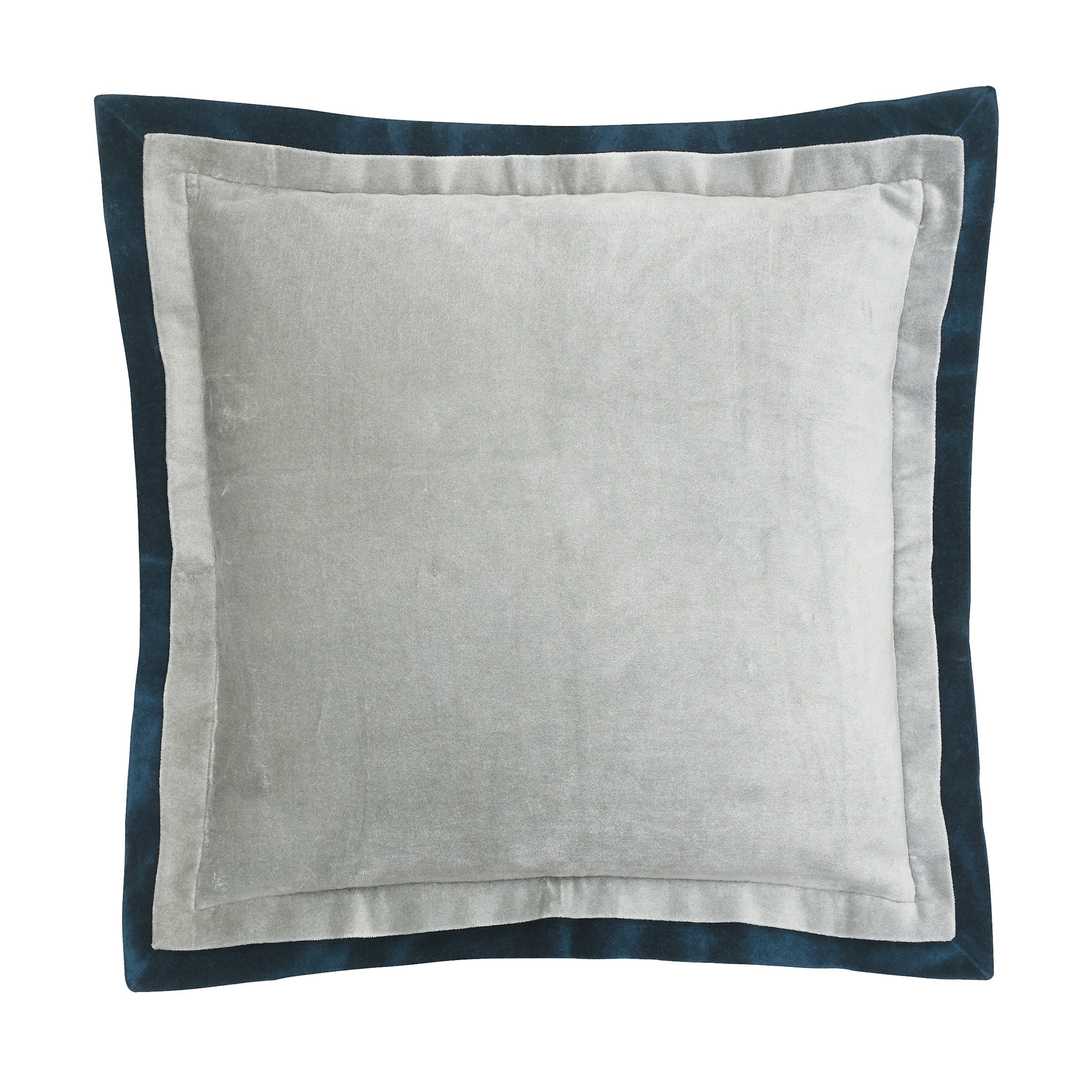 Sancia Silver Moss Velvet Throw Pillow