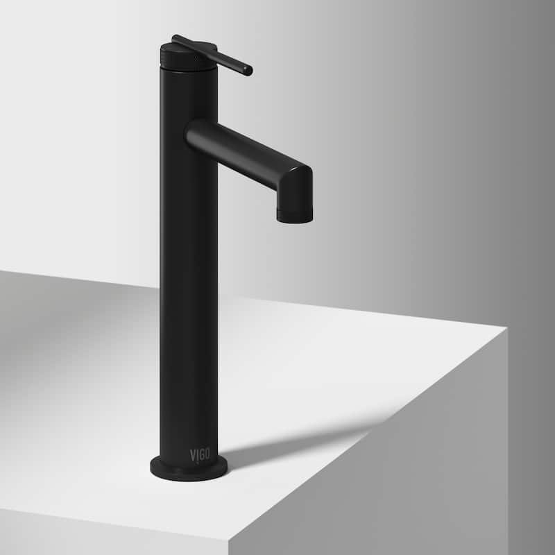VIGO Sterling 11" H Single Handle Single Hole Bathroom Vessel Faucet