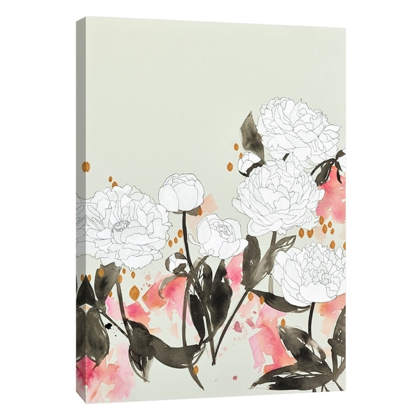 PTM Images 9-105412 PTM Canvas Collection 10" x 8" - "Alabaster Garden 2" Giclee Flowers Art Print on Canvas