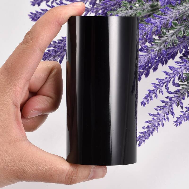 Black Acrylic Solid Cylinder Round Display Riser, 3.9 Inches x 1.6 Inches