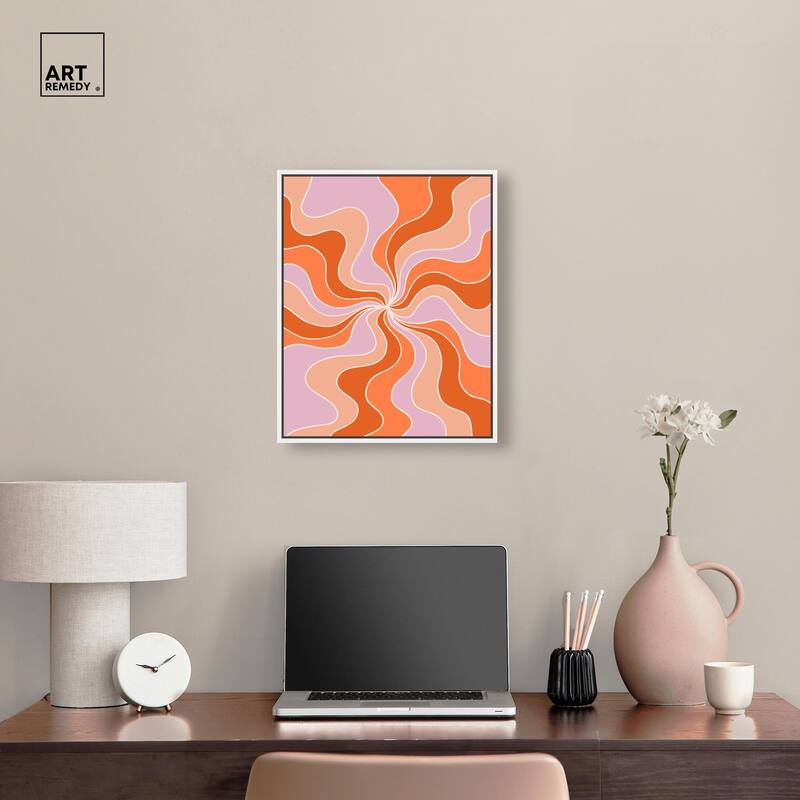 Carnaval Retro Curves II Canvas by Art Remedy