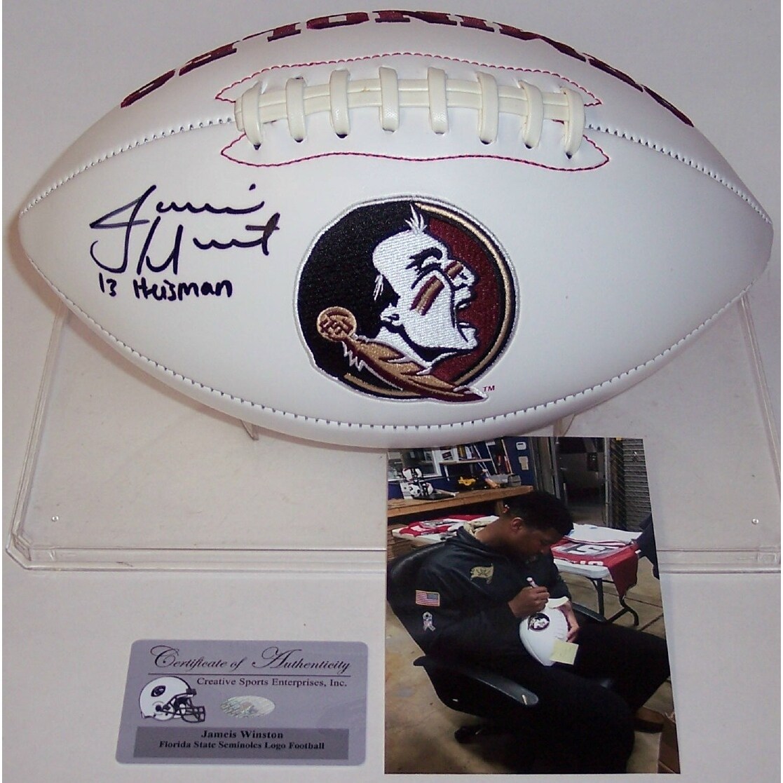 Shop Jameis Winston Autographed Hand Fsu Florida State Seminoles