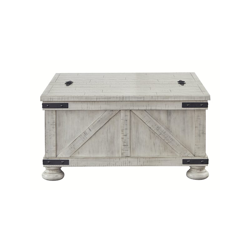 Signature Design by Ashley  Carynhurst Cocktail Table with Storage - 36"W x 36"D x 18"H