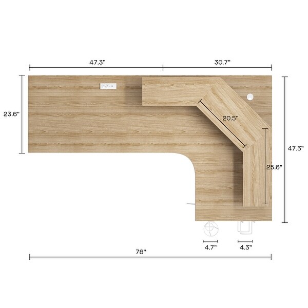 jamesdar l shaped desk