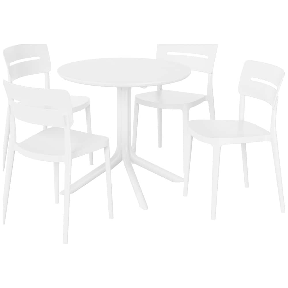 Frond and Form 4-Person Outdoor Round Dining Set