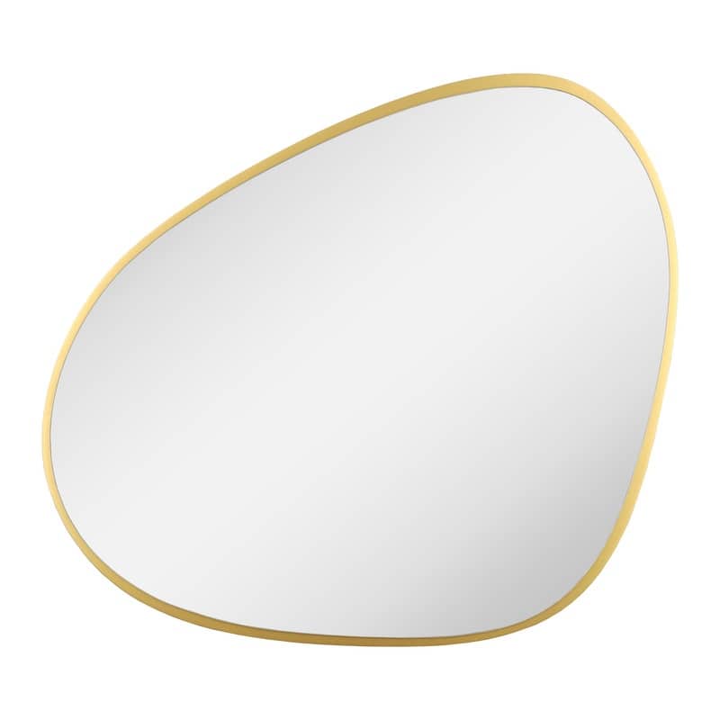 Contemporary Asymmetrical Mirror, Pebble Shaped Irregular Mirror