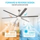 preview thumbnail 13 of 22, MLiAN 96 In. 6 Aluminium Blades Indoor Ceiling Fan with Light Kit and Remote - 96"